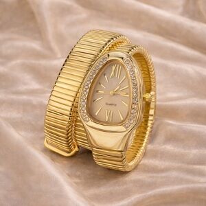 Serpenti Snake Wrap Elegant Gold Women's Watch